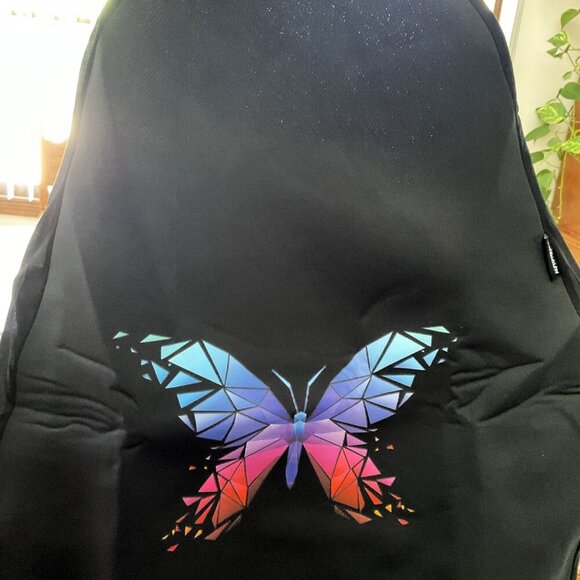 BUTTERFLY AUTOYOUTH 2 SEATS UNIVERSAL CAR SEAT COVERS BLACK - Picture 7 of 16